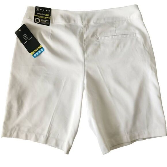 PGA Tour Women's Motionflux Stretch Golf Shorts Size 14 - Picture 2 of 4